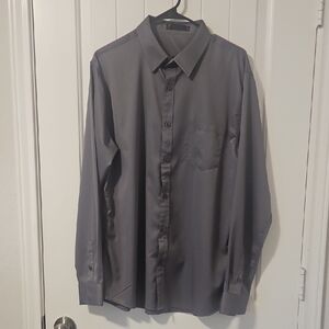 Men's Gray Dress Shirt
